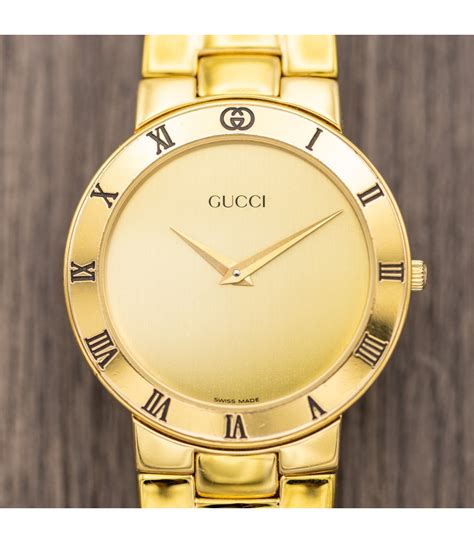 vintage mens gucci watch|old gucci watch value.